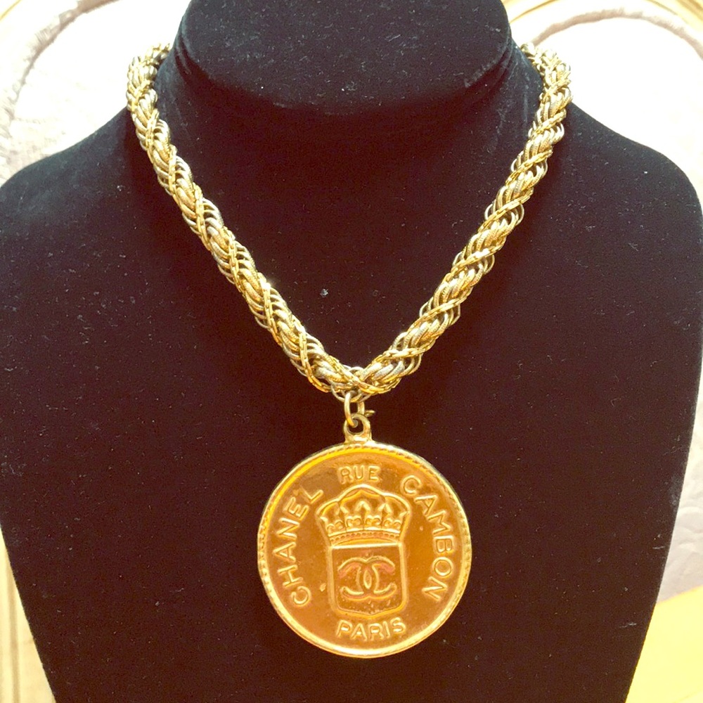 Channel Vintage Pendant (chain not included)